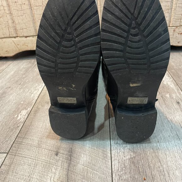 Pajar Women's Avery black leather equestrian boots 10 - Picture 4 of 7